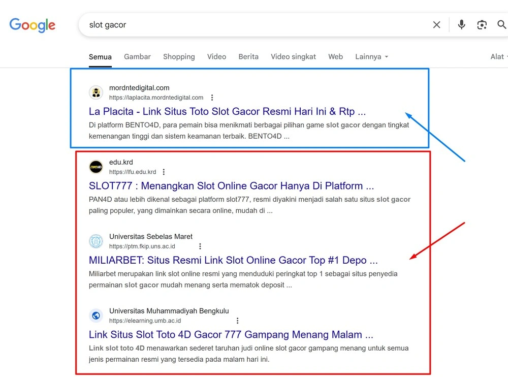 Parasite SEO pada Situs Authority