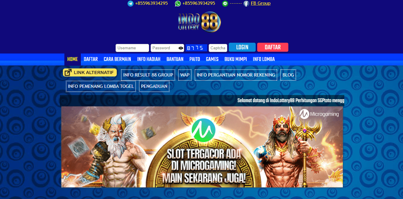 Indolottery88 Login WAP